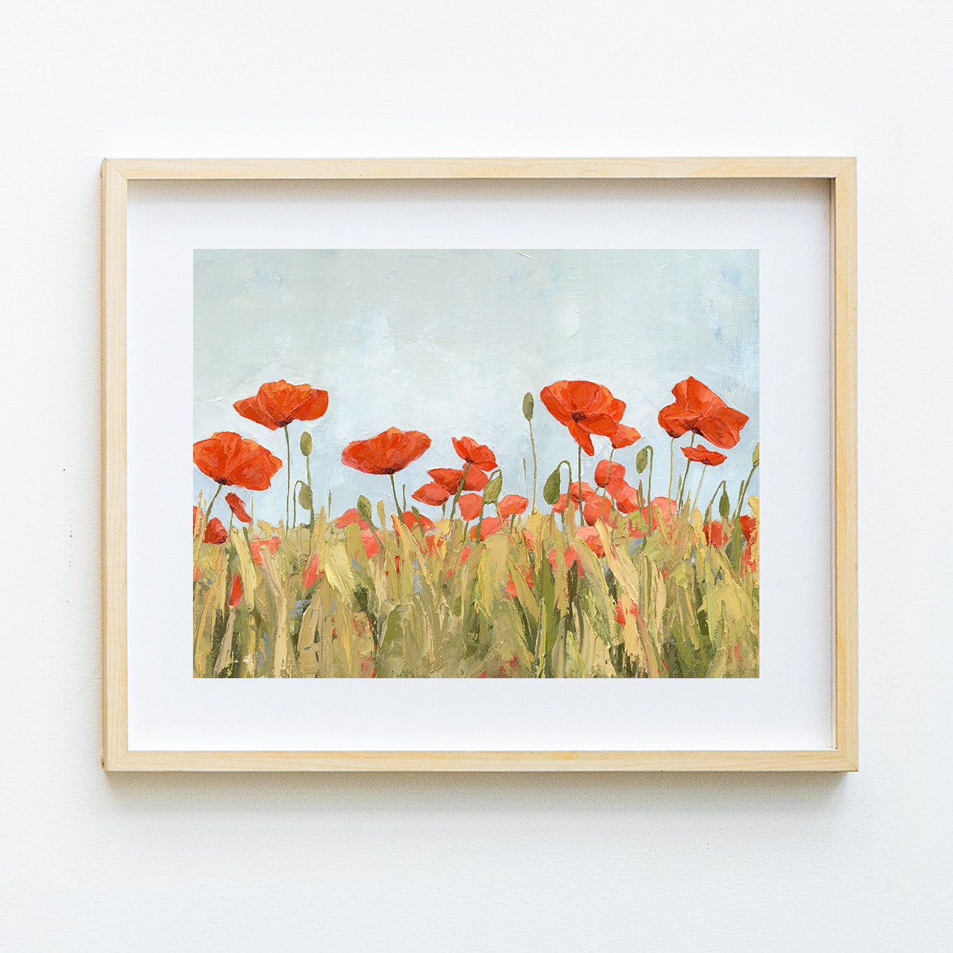 Poppies Moving With Life Print