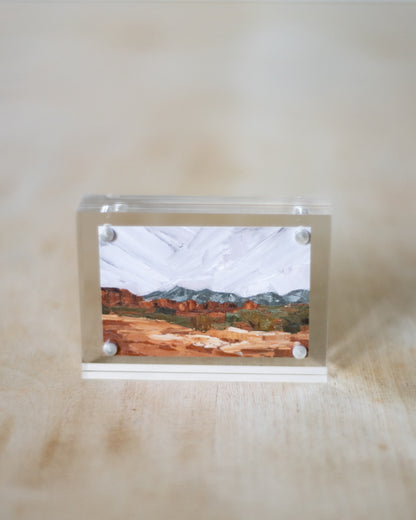 "Red Rock and La Sal Mountains 1" Mini Print