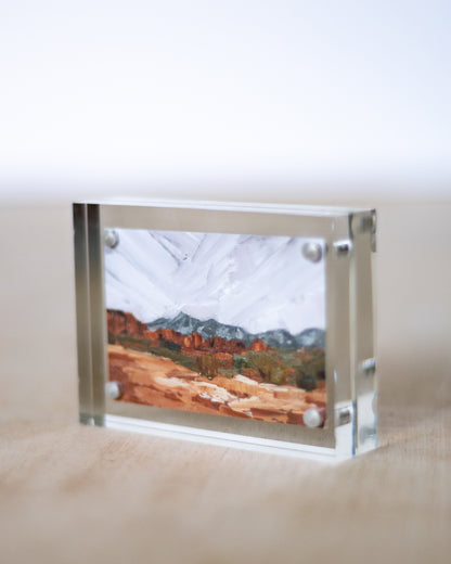 "Red Rock and La Sal Mountains 1" Mini Print