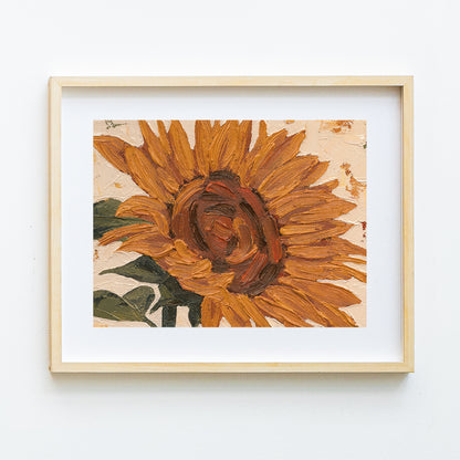 Sunflower Content With Life Print