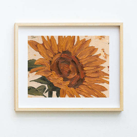 Sunflower Content With Life Print