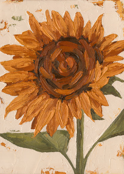 Sunflower Finding Peace Print