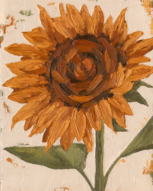 Sunflower Finding Peace Print