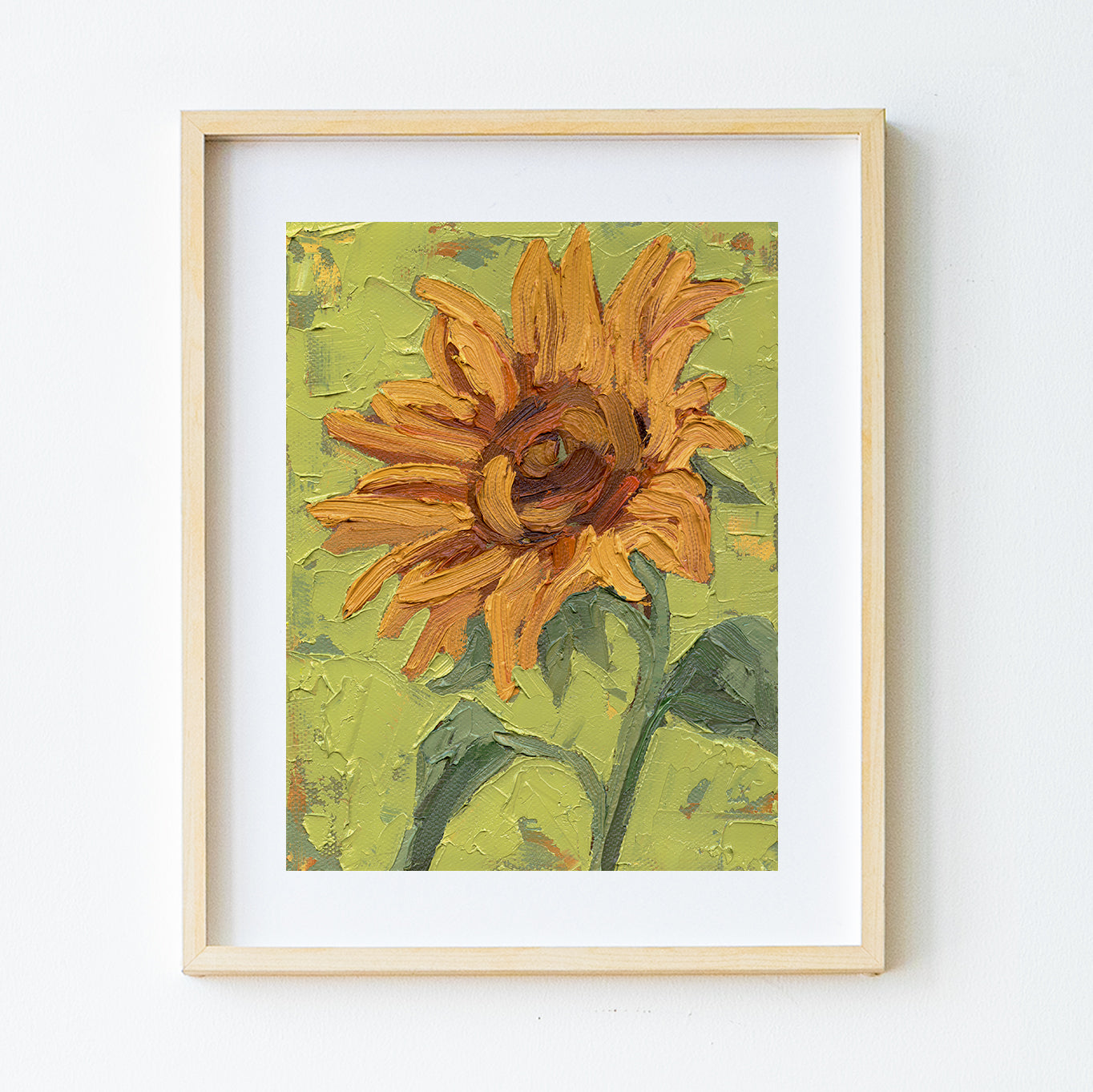 Sunflower Sharing Its Confidence Print