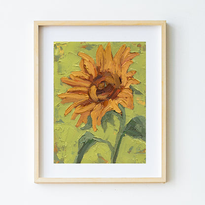 Sunflower Sharing Its Confidence Print