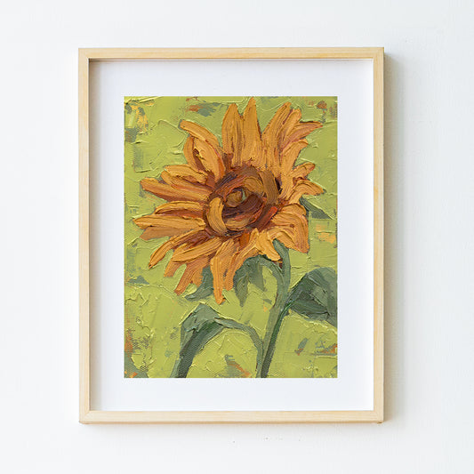 Sunflower Sharing Its Confidence Print