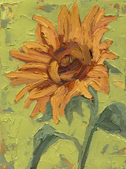 Sunflower Sharing Its Confidence Print