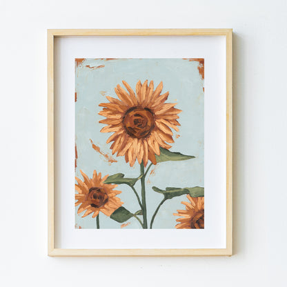 Sunflower Leading the Way Print