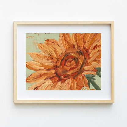 Sunflower Springing to Life Print