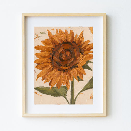 Sunflower Finding Peace Print