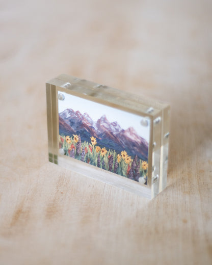 "Tetons Sharing Their Beauty With All of Nature" Mini Print
