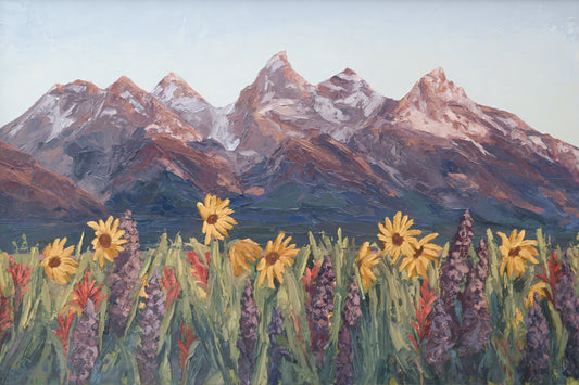 Tetons Sharing Their Beauty With All of Nature Print