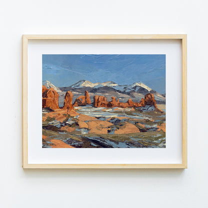 The Garden of Eden Glowing With Light Print