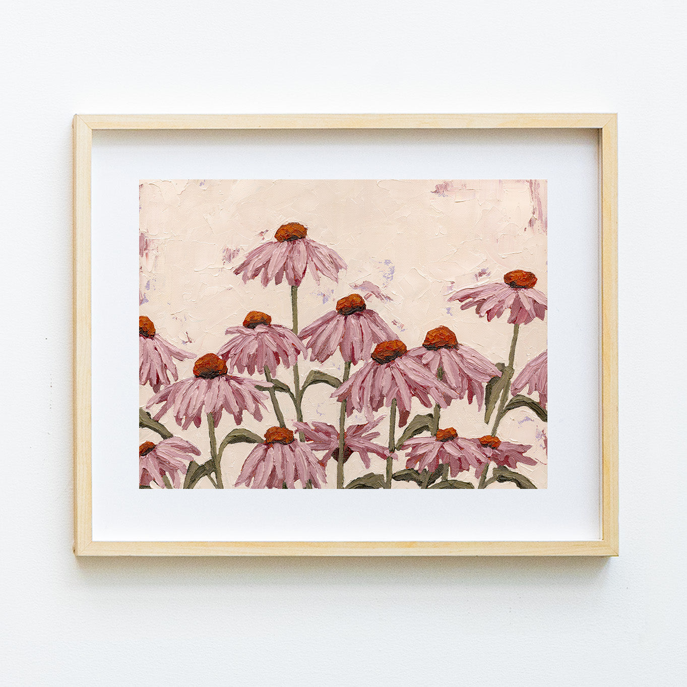 Coneflowers Growing Together Print