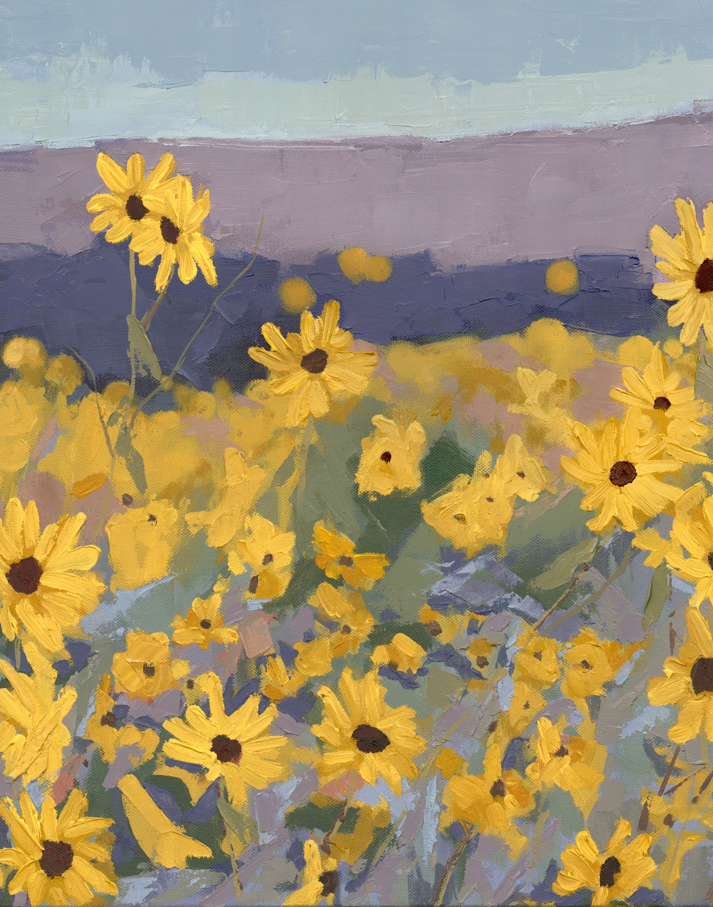 Sunflowers at Peace With Where They’re Growing Print