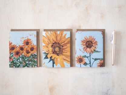 "Golden Sunflower" Notecard