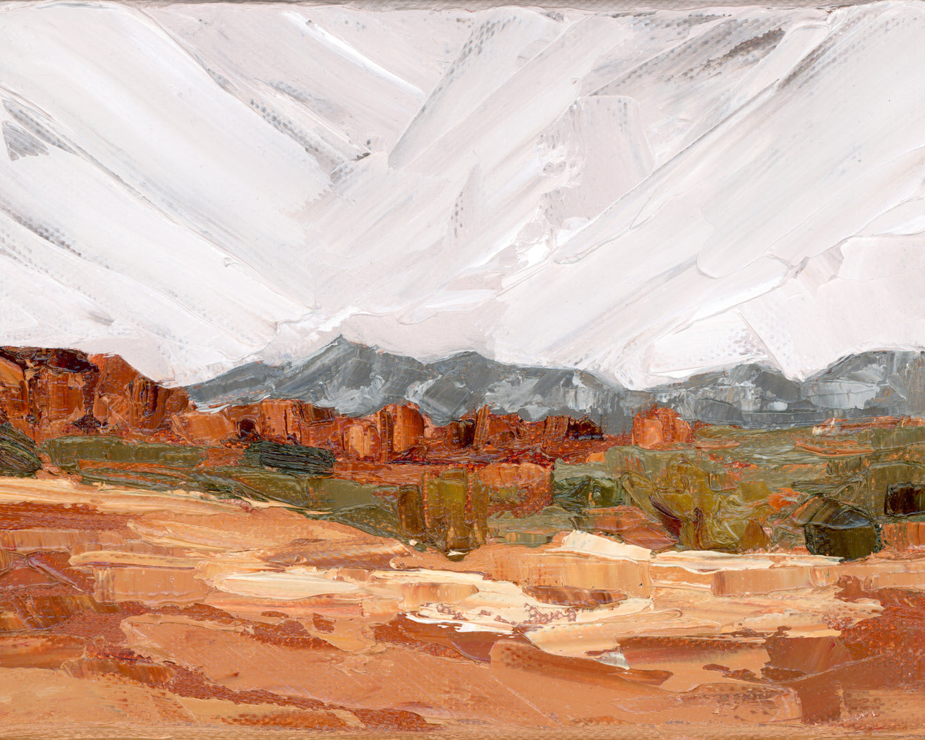 Red Rock and La Sal Mountains 1 Print – Katelynne Rose Art