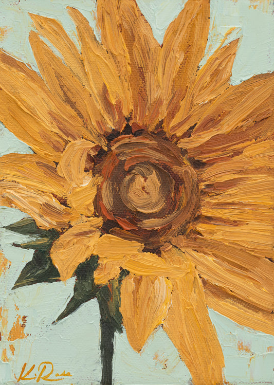 Golden Sunflower Print