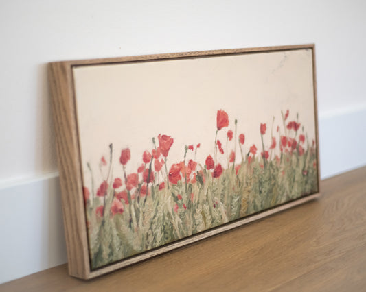 Field of Poppies in Summer Framed Replica Print