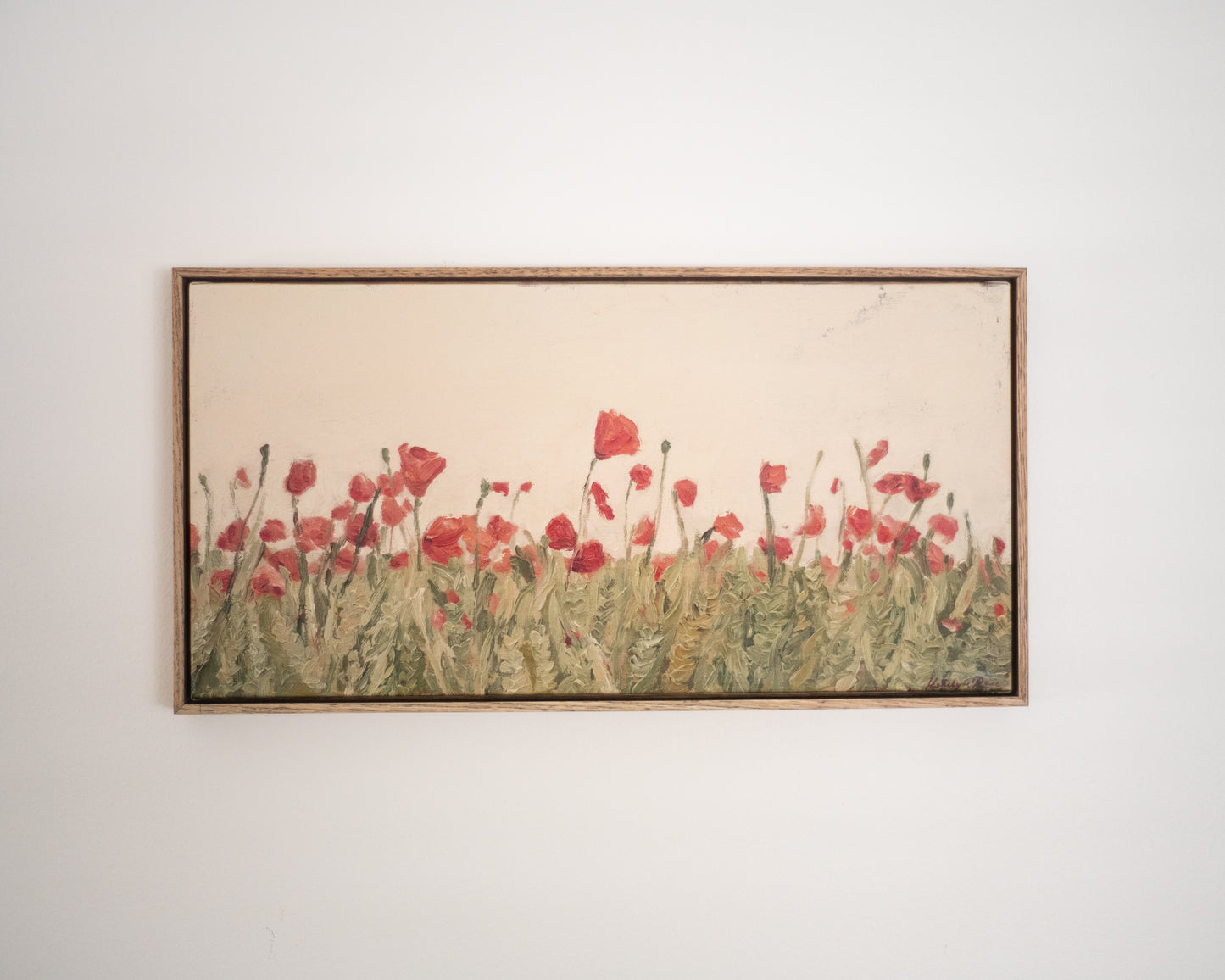 Field of Poppies in Summer Framed Replica Print