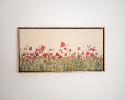 Field of Poppies in Summer Framed Replica Print