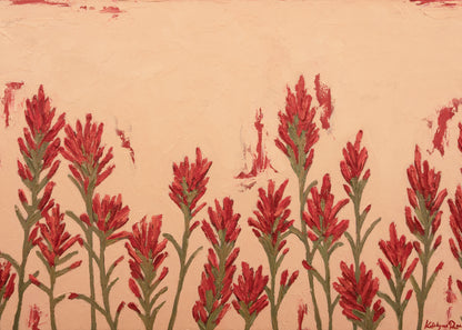 Indian Paintbrush Growing Together Print