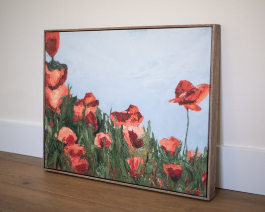 Poppies Bursting with Life Framed Replica Print