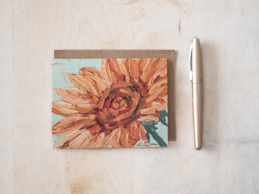 Sunflower Springing to Life Notecard