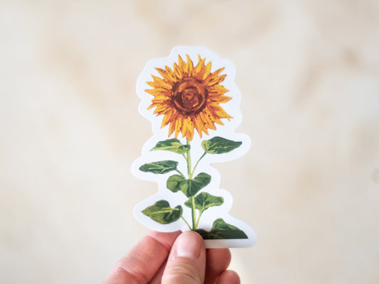 "Sunflower Standing Tall" Sticker