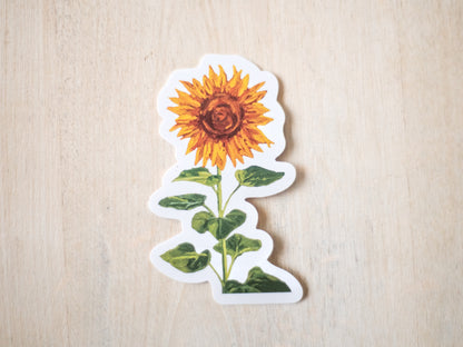 "Sunflower Standing Tall" Sticker