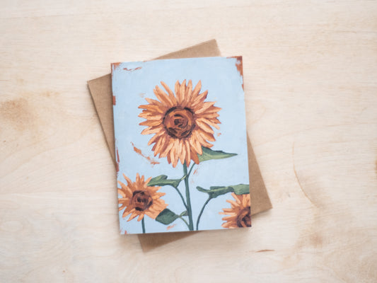 "Sunflower Leading the Way" Notecard