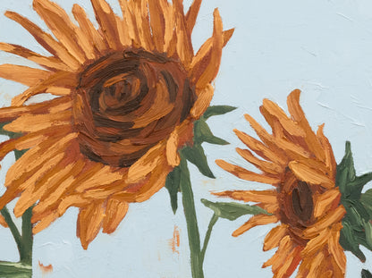 Sunflowers Dancing with the Breeze Print