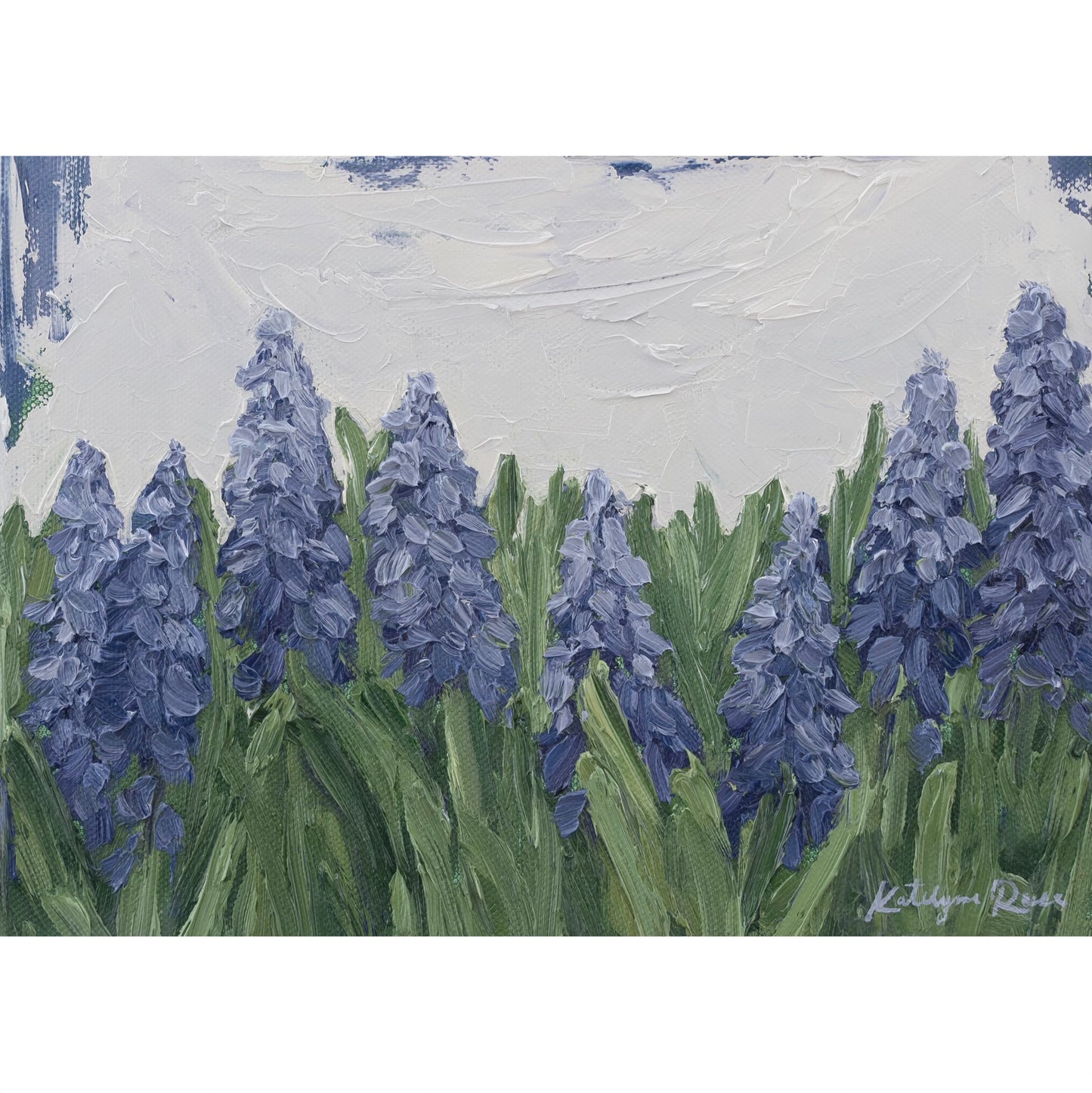 Field of Purple Grape Hyacinth Print
